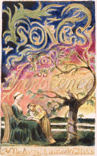 P.125-1950.pt3 Címlap: 3. tábla az "Ártatlanság és tapasztalat dalai"-ból (AA másolat) 1815-26 körül (metszet, tus, wc) alkotó: William Blake